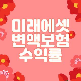 미래에셋 변액보험 수익률