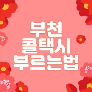 부천 콜택시 부르는법