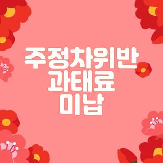 주정차위반 과태료 미납